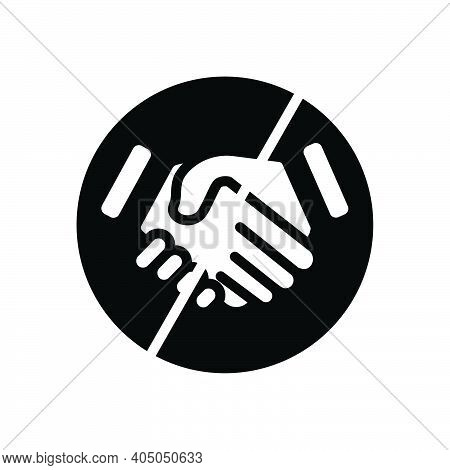 Stop Handshake Icon. Social Distancing Icon. Simple Design Editable. Design Template Vector