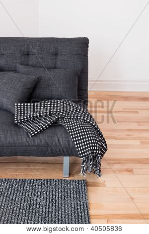 Szara Sofa poduszki i rzucać