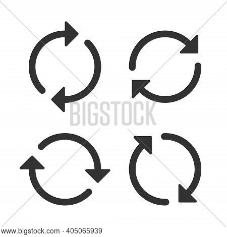 Update Vector Icon. Refresh Arrow Rotation Symbol. Reload Cycle Sign ...