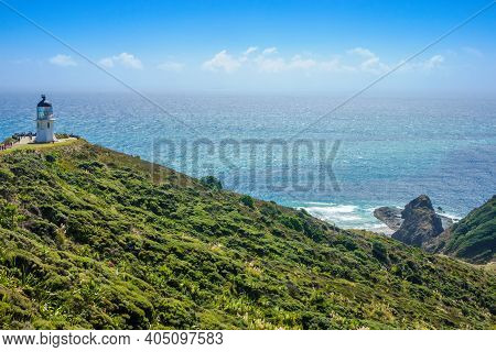 View Of The Cape Reinga Lighthouse, Northland, North Island, New Zealand