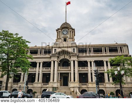 Guangzhou/china-25 Aug 2019:european Architecture In  Guangzhou City Beside The Pearl River.guangzho