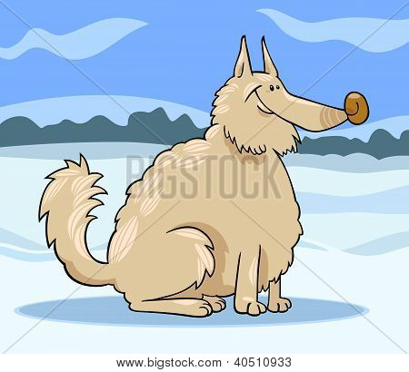 エスキモー犬漫画イラスト