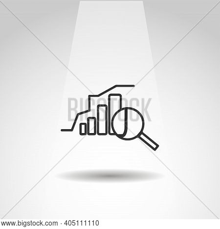 Optimization Icon. Chart Analyze Vector Icon, Simple Chart Icon