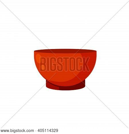 Green Tea Cup. Red Earthenware. Piala Bowl. National Ethnic Oriental Drink.