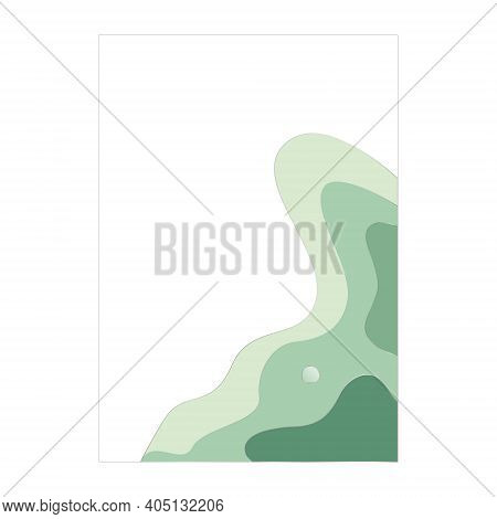 Vector Design Layout For Flyers, Cards, Posters. Vertical Banner With Abstract Image