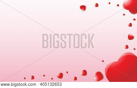 Valentine's Day Card Graphic Design. Vector Illustration