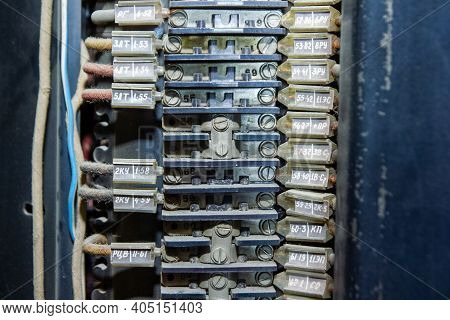 Close Up Of A Network Cable, Close Up Of A Power Supply