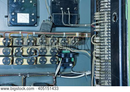 Close Up Of A Network Cable, Close Up Of A Power Supply