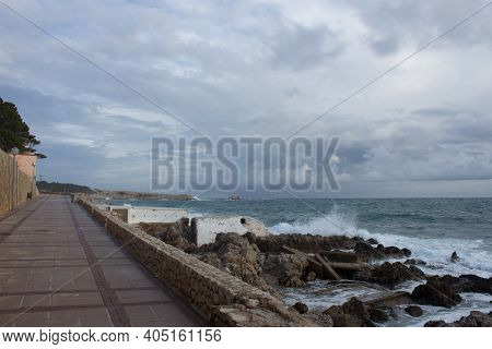 Sea View At The Coast Of Cala Ratjada, Majorca, Spain.