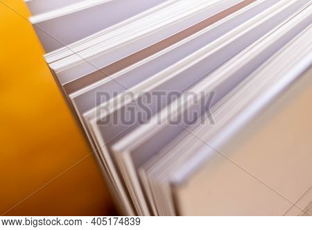 Open Veterinarian Book On The Table Vertically