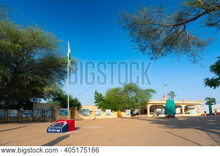 Jaisalmer, Rajasthan, India - 15th October 2019 : Memorials At Tanot Mata Mandir At India Pakistan B