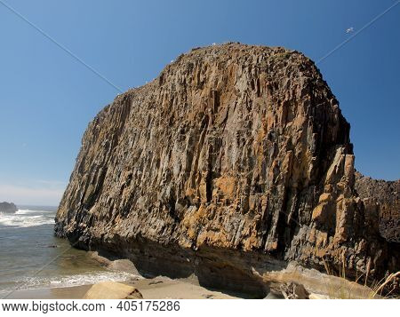 Seal Rock Recreation Site Beach On A Sunny Summers Day