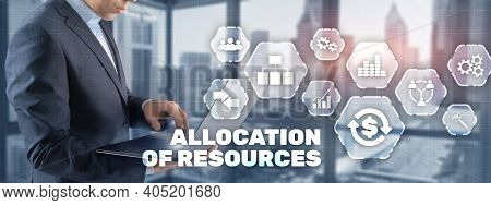 Allocation Of Resources. Business Technology Internet Concept 2021.
