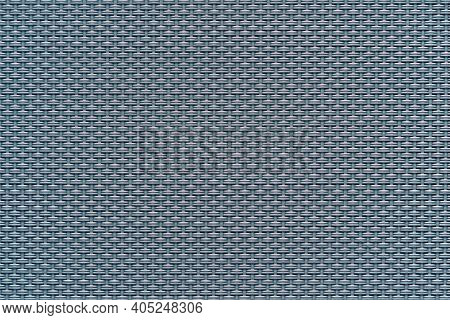 Macrotexture Of Textile Material Or Coarse Fabric Close-up With Symmetric And Identical Mesh Plexus 