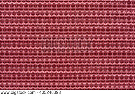 Macrotexture Of Textile Material Or Coarse Fabric Close-up With Symmetric And Identical Mesh Plexus 