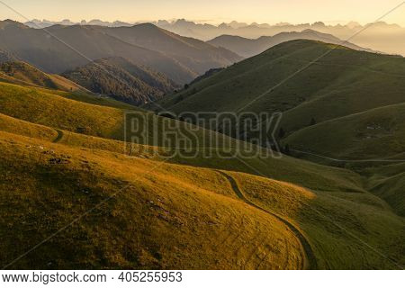 summer landscape near Monte Grappa, Northern Italy