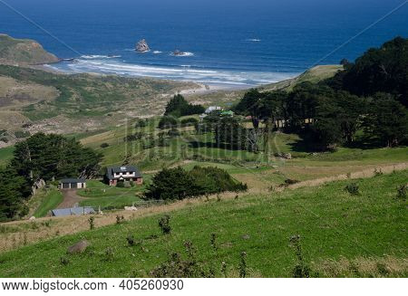 Sandfly Bay In Otago Peninsula. Otago. South Island. New Zealand.