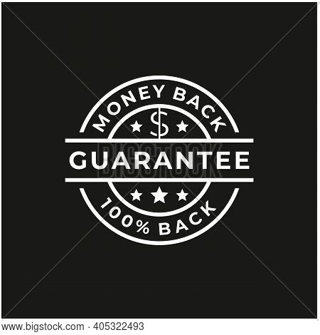 Guarantee Label Vintage Retro Stamp Logo Design