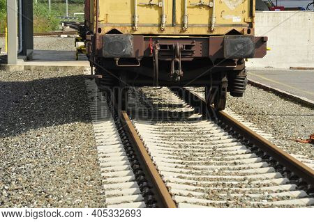Freight Train To Transport Goods By Rail