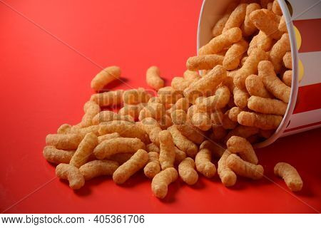 Israeli Famous Snack Bamba - Made Of Peanut Butter. Peanut Flips Or Peanut Puffs