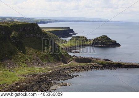 Ulster (ireland), - July 20, 2016: Port Noffer At The Giant's Causeway On The North Coast Of County 