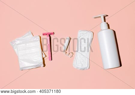 Girl, Women Intimate Hygiene Products - Sanitary Pads, Daily Pads, Shave Razer, Tampon, Liquid Soap 