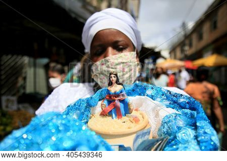 Adept Of Candomble In Salvador