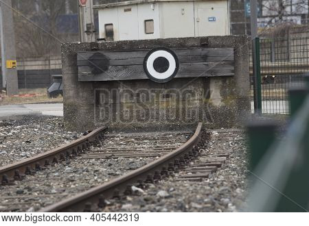 Siding Track In Railroad Traffic, Rail Network And Transportation Infrastructure
