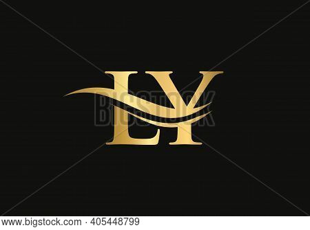 Ly Linked Logo For Business And Company Identity. Creative Letter Ly Logo Vector With Modern Trendy
