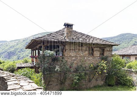 Village Of Kovachevitsa With Nineteenth Century Houses, Bulgaria