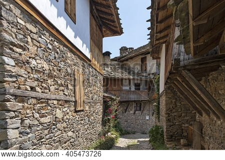 Village Of Kovachevitsa With Nineteenth Century Houses, Bulgaria