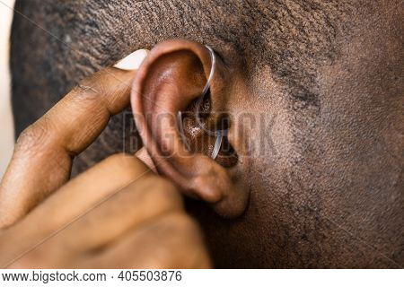 Hearing Aid And Audiology. Handicap And Disability Aid