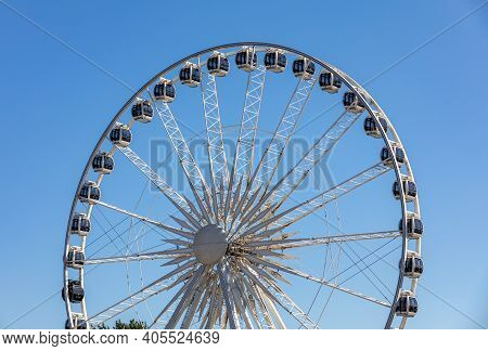 Ferris Wheel On The Granary Island In Gdansk, Poland