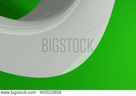 Abstract Computer Generated 3d Distorted Shape Green