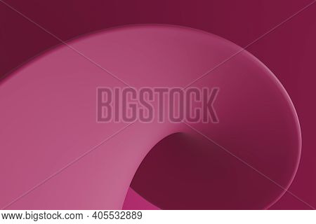 Abstract Computer Generated 3d Distorted Shape Red