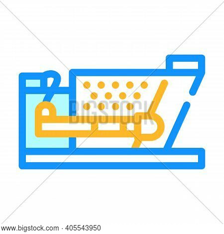 Press For Briquettes Color Icon Vector Illustration