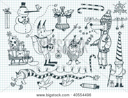 Personaggi divertenti inverno