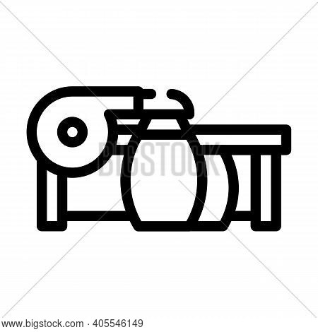 Suction Units Line Icon Vector Illustration Flat