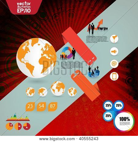 Høj kvalitet business infografik elemnts