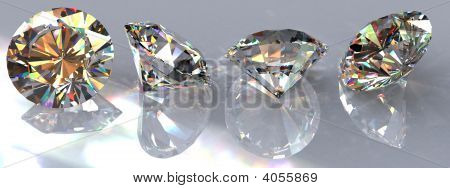Four Clear Diamonds