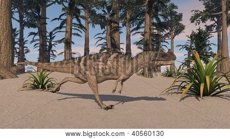 Cerantosaurus im Dschungel