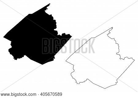 Wirt County, State Of West Virginia (u.s. County, United States Of America, Usa, U.s., Us) Map Vecto