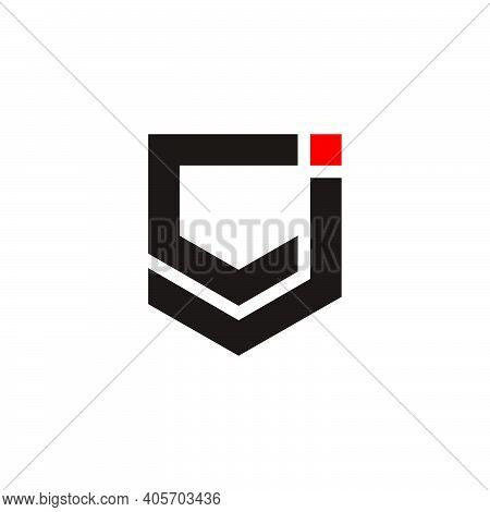 Letter Cj Simple Geometric Line Emblem Logo Vector