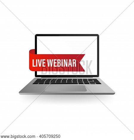 Concept Live Webinar For Web Page, Banner, Presentation, Social Media, Documents. Watch Video Online