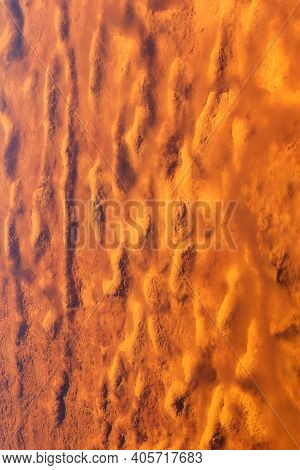 Abstract Textures And Formations On The Banks Of Rio Tinto River, Andalusia Spain.