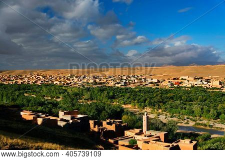 Village in the Atlas mountains, Morocco, Africa