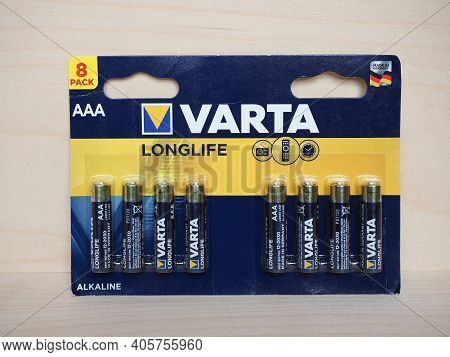 Hannover - Circa January 2021: Varta Packet Of Batteries