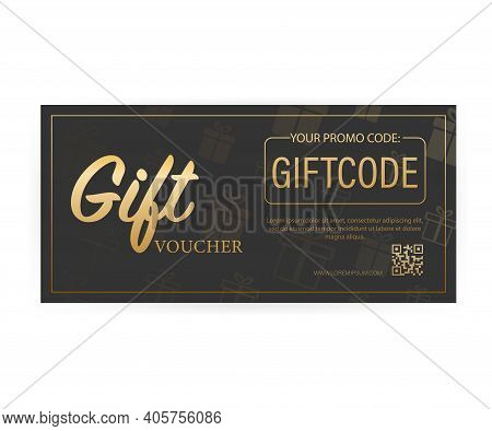 Different Modern Birthday Card With Red Giftcode For Banner Design. Giftcode In Modern Style. Christ