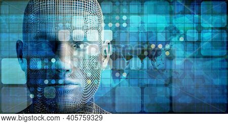 Machine Learning and Collaborating with Human Workforce 3d Render