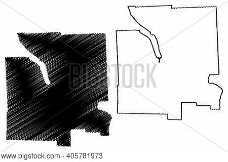Tompkins County, New York State (u.s. County, United States Of America, Usa, U.s., Us) Map Vector Il